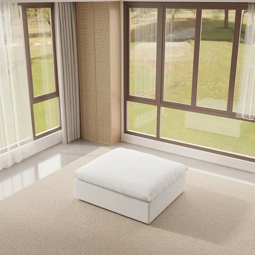 Vista 14 de Sofá modular modular con asiento profundo extra cómodo, sofás modernos negros para sala de estar, apartamento, oficina, espacio pequeño