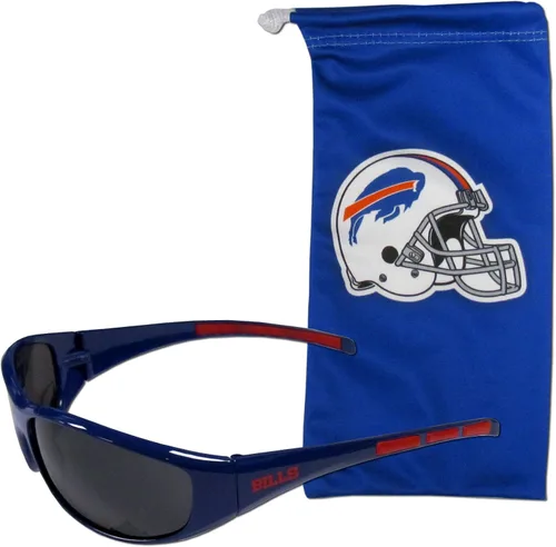 Vista 5 de Siskiyou NFL Unisex Wrap Sunglasses and Bag Set