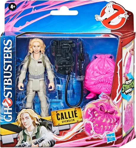 Vista 2 de Ghostbusters Fright Features Callie Spengler figura de acción con accesorio de juguete fantasma Ecto-Stretch Tech Possessor, juguetes