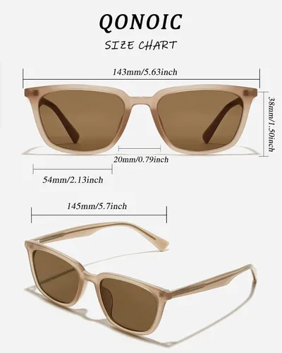 Vista 6 de Gafas de sol rectangulares retro para mujer con cara pequeña, protección UV clásica de los años 80