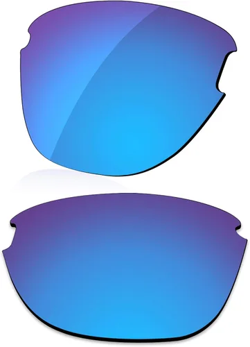 Vista 5 de LenzReborn Lente polarizada de repuesto para gafas de sol Oakley Frogskins Lite OO9374 - Negro oscuro+gris plateado+rojo fuego+azul hielo