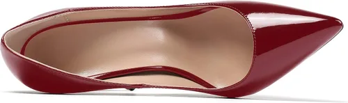 Vista 4 de Mettesally Zapatos de tacón alto para mujer con punta puntiaguda, tacones de aguja, zapatos de vestir para oficina y fiesta
