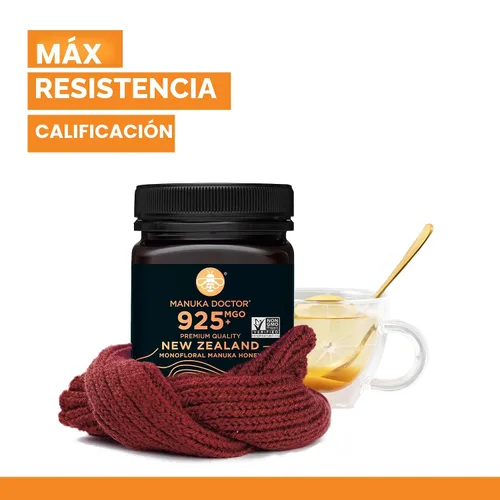 Vista 3 de MANUKA DOCTOR - MGO 925+ Manuka Honey Monofloral, 100% pura miel de Nueva Zelanda. Certificado. Garantizado. Crudo. Sin OMG (8.75 oz)