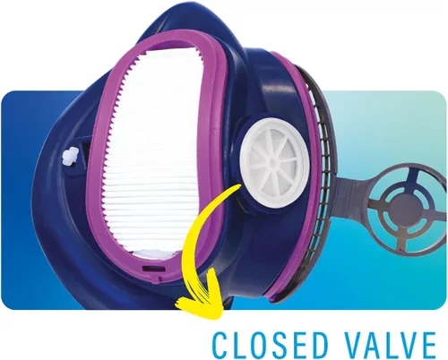 Vista 4 de GVS ELIPSE P100 Elastomeric Half Mask with Source Control with Replaceable and Reusable Filters Included