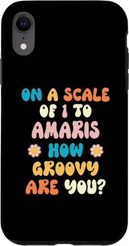 Vista 8 de iPhone 14 AMARIS Cute Retro Girls Groovy AMARIS Personalized Name Case