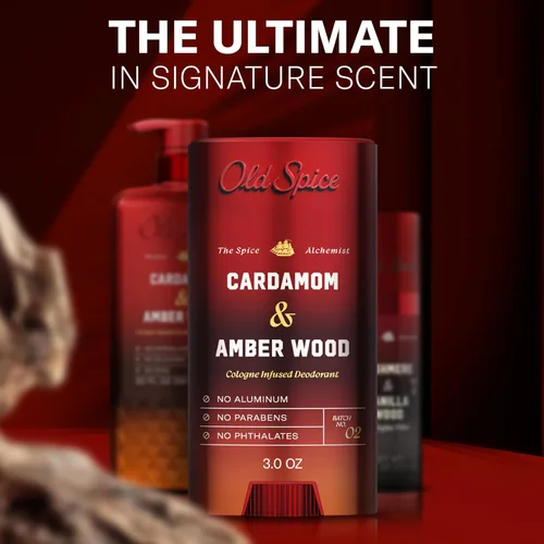 Vista 12 de Old Spice - Desodorante sin aluminio para hombres, cardamomo y madera