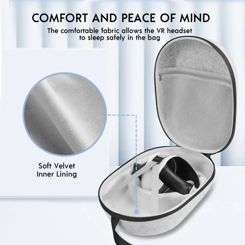 Vista 4 de sarlar Hard Carrying Case Compatible with Playstation VR2 Gaming Headset and Touch Controllers Accessories, PS VR2 Portable Case Suitable for Travel