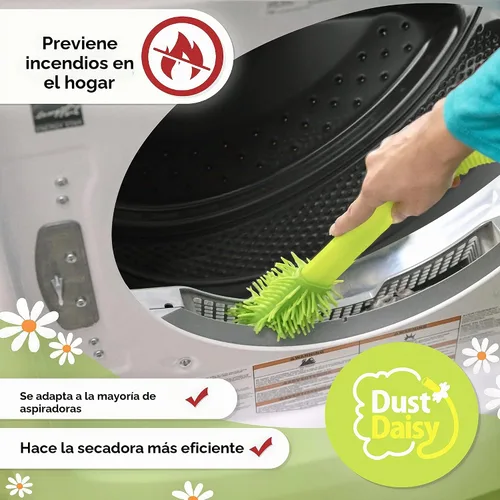 Vista 7 de Dust Daisy Pro - Kit limpiador de ventilación para secadora, alcance extra largo de 33 pulgadas