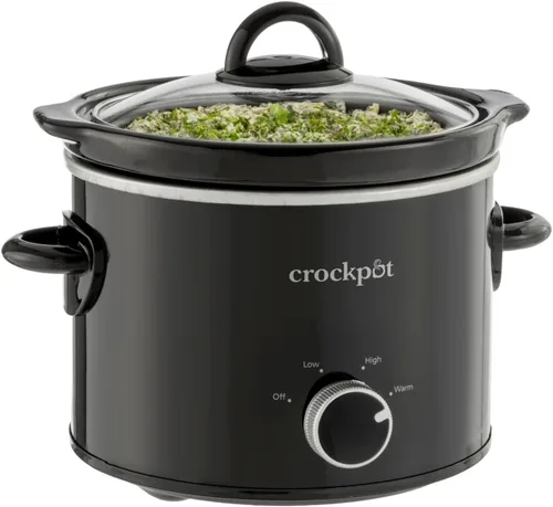 Vista 2 de Crock Pot. Olla de cocción lenta manual, Negro