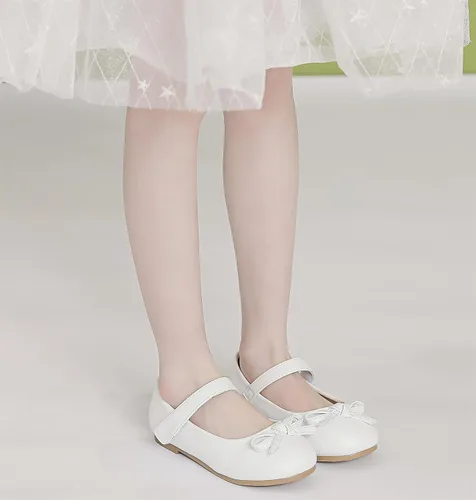 Vista 7 de kkdom Zapatos de vestir para niña, zapatos planos de ballet Mary Jane, zapatos escolares para niños pequeñosniños grandes