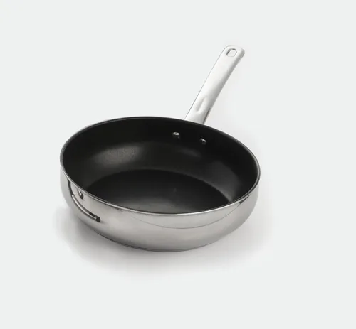 Vista 5 de Juego de utensilios de cocina en forma de vientre de 18 piezas 18/10 con base encapsulada y revestimiento antiadherente