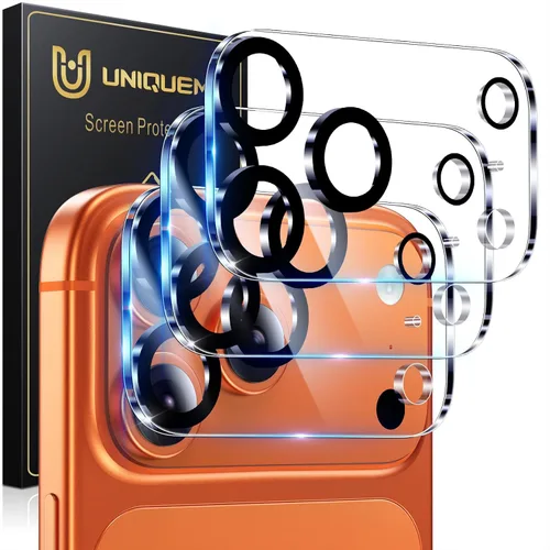 Vista 59 de UniqueMe para Paquete de 3 Protectores de Lente de Cámara para iPhone 15 Pro/iPhone 15 Pro Max, [Protección contra Caídas] [Compatible con Fundas]