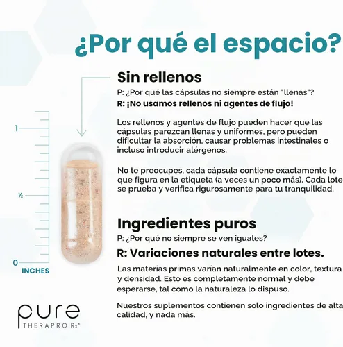 Vista 7 de Pure Therapro Rx Metil Multi Sin Hierro, Multivitamínico, 120 Cápsulas