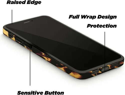 Vista 4 de uCOLOR - Funda compatible con iPhone 13 Pro de 6.1" 2021, elegante funda híbrida mate de patrón de mármol ultra delgada y protectora de TPU suave