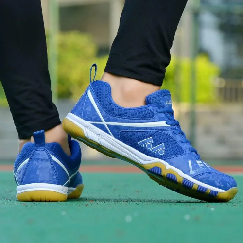 Vista 6 de Zapatos deportivos ligeros de cancha para interiores y hombres, transpirables, para pickleball, bádminton, tenis de mesa
