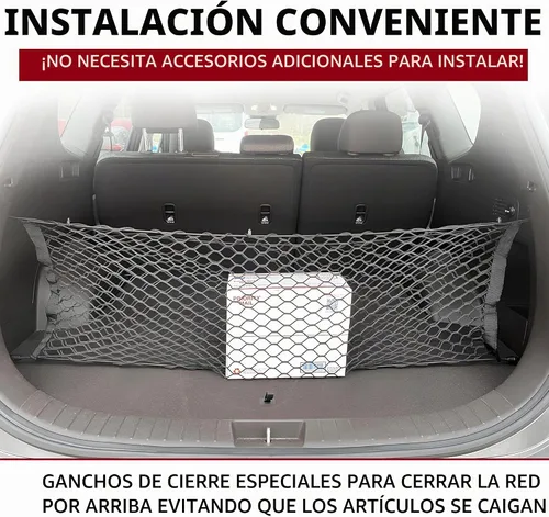 Vista 2 de Red de carga de malla estilo sobre para maletero compatible con HYUNDAI Santa FE 2013-2024 – Accesorios de coche – Organizadores y almacenamiento