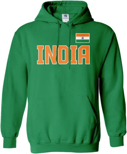 Vista 9 de Threadrock India National Pride - Sudadera unisex con capucha