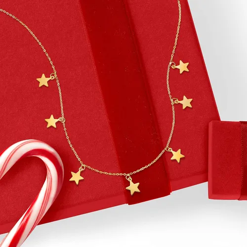 Vista 4 de RS Pure by Ross-Simons Italian 14kt Yellow Gold Multi-Star Charm Necklace