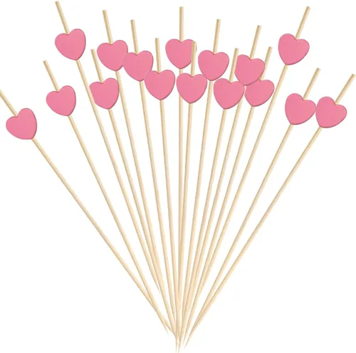 Vista 8 de 100 púas de cóctel de bambú de mariposa, 4.7 pulgadas Toothpicks for Appetizers, Charcuterie Accessories, Cocktail Toothpicks, Skewers for