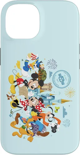 Vista 4 de Walt Disney World 50th Anniversary Mickey and Friends - Carcasa para iPhone 17, color azul