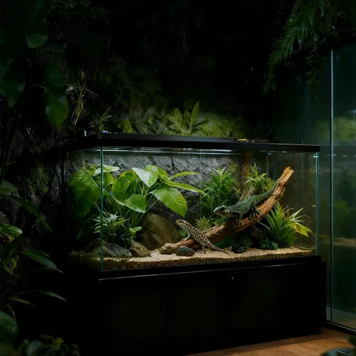Vista 6 de Kit de iluminación T5 HO UVB, campana de terrario de 8 W con reflector curvado desmontable, lámpara Desert 10.0 UVB T5 (8 vatios)