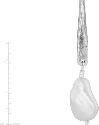 Vista 5 de Silpada Collar de plata de ley con perlas cultivadas en agua dulce con forma de Stunning Drop 16 pulgadas 2 pulgadas Perla Perla no conocido