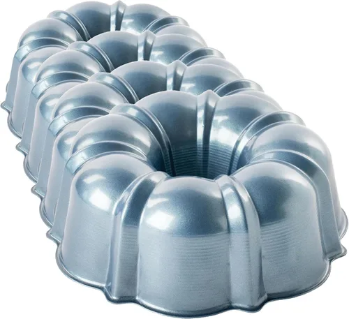 Vista 5 de Nordic Ware Molde Bundt Formado, 3 Tazas, Azul Crepúsculo