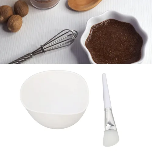 Vista 2 de Juego de cuencos de máscara facial, juego de cuencos de mezcla de máscara facial de silicona plegable para sueros