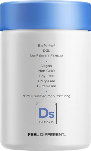 Vista 9 de Codeage Suplemento sinbiótico diario – Prebióticos, probióticos Lactobacillus y bifidobacterias, L-glutamina, L-Carnosina de zinc, DGL, probiótico