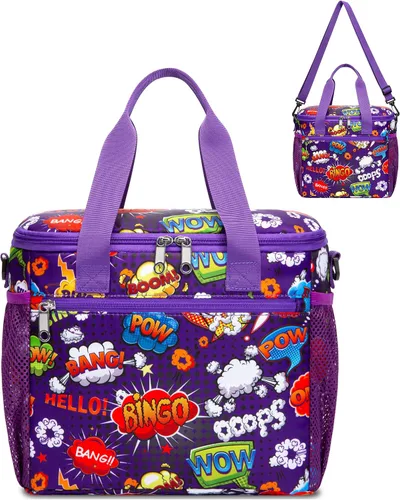 Vista 10 de Bolsa de bingo para Daubers Dabbers Dotters Bolsa de mano con bolsillos para suministros de bingo (negro)