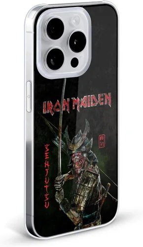 Vista 2 de Head Case Designs Funda rígida Senjutsu con licencia oficial de Iron Maiden, compatible con Apple iPhone 15 Pro Max