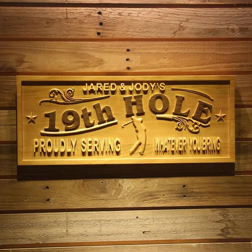 Vista 69 de ADVPRO wpa0031 - Letrero de madera personalizado con nombre de Lake House para decoración del hogar, boda, tamaño mediano, 18.25 x 7.25 pulgadas