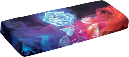 Vista 33 de Cubierta antipolvo para teclado de piano de llama, cubierta protectora de teclado de música elástica para pianos eléctricos digitales
