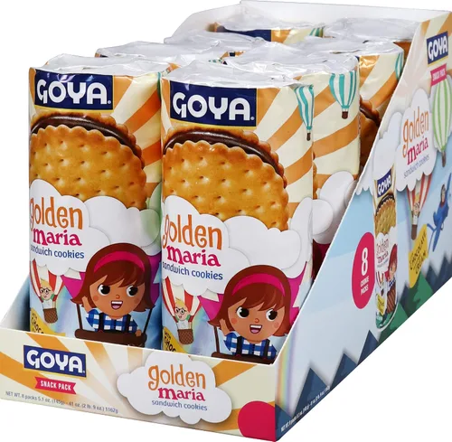 Vista 5 de Goya Foods Golden Maria - Galletas sándwich de 5.10 onzas (paquete de 8)