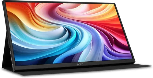 Vista 8 de Acer Monitor portátil FHD IPS Touch de 15.6 pulgadas Soporte de sincronización adaptable (compatible con FreeSync), diseño delgado, monitor