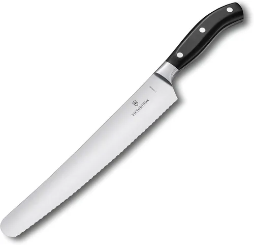 Vista 4 de Victorinox Grand Maitre - Cuchillo para pan y pastelería (10.25 pulgadas, hoja dentada forjada, mango negro)