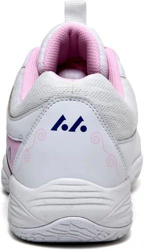 Vista 5 de Condromly Zapatos de pickleball para mujer, suela de goma ligera 19 para agarre y flexibilidad, sin marcas, estabilidad de zapatos de cancha