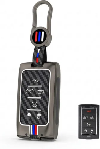 Vista 10 de Funda para llavero para Jeep Grand Wagoneer Cherokee L de 5 botones 2021-2026