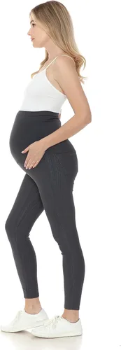 Vista 7 de Leggings Depot Jeans de maternidad para mujer con bolsillos, cómodos, elásticos, pantalones de embarazo