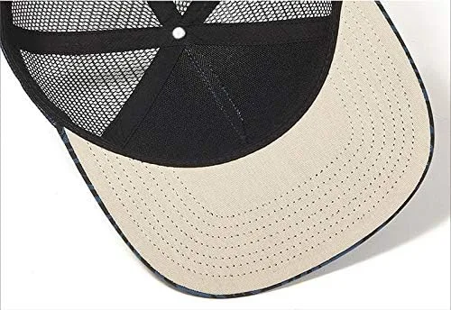 Vista 7 de Quanhaigou Gorras de camionero de malla, sombrero de papá con cierre trasero al aire libre, hip hop, para hombres y mujeres, gorras de béisbol