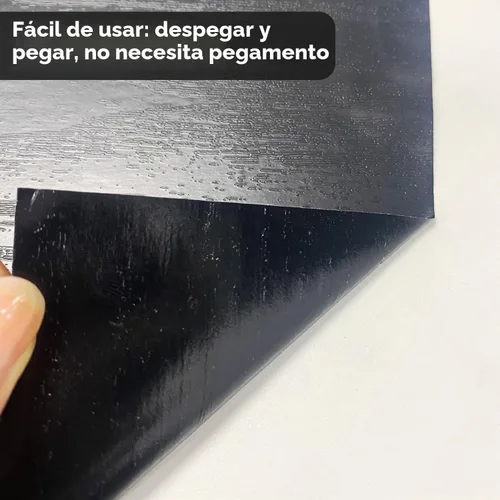 Vista 6 de Funlife - Tiras largas de adhesivos de imitación de madera negra para escalones de escalera, adhesivos de escalera de vinilo autoadhesivos