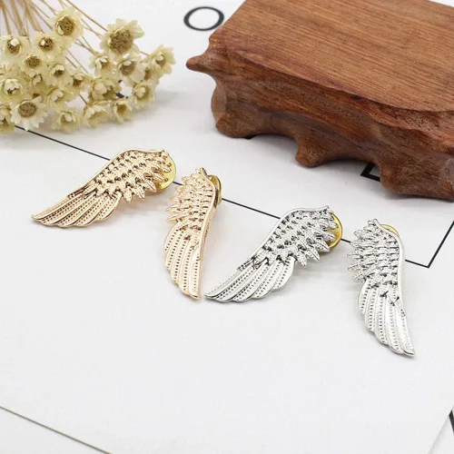 Vista 4 de Elegante alas de ángel traje de plumas Pin Collar Pin Broche para Unisex