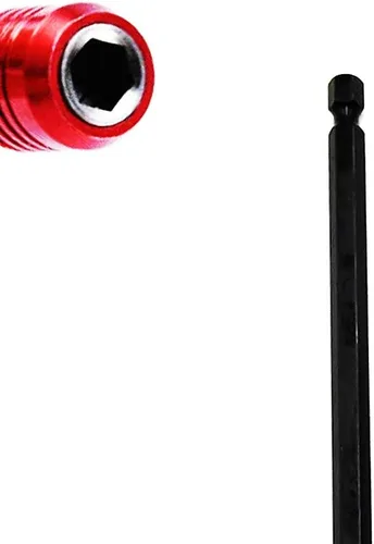 Vista 7 de Extensión de broca 3 unids universal de 14 pulgadas vástago hexagonal de liberación rápida kit de soporte de taladro magnético+105 grados de ángulo