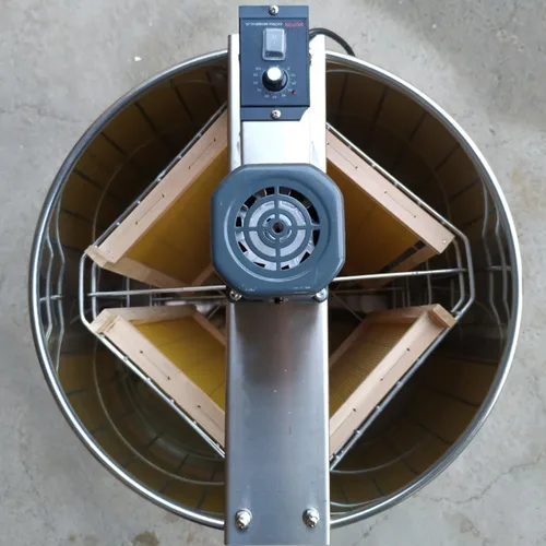 Vista 4 de DAZULI Extractor de miel eléctrico Separador de 2/3/4 Marco Extractor de abeja de acero inoxidable Honeycomb Spinner Crank. Equipo de centrífuga