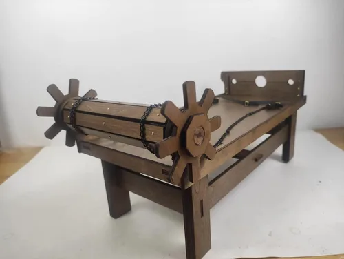 Vista 4 de Estante de tortura a escala 1/6, modelo medieval de tortura, cuerpo de soldado, figura femenina, accesorios de escena, accesorios para 12 pulgadas