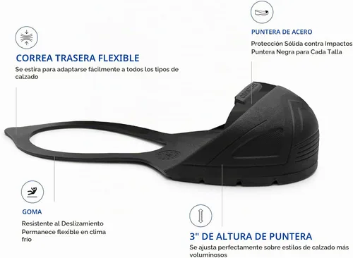 Vista 5 de Oshatoes OSH1162-12, Zapato de seguridad de caucho natural con puntera de acero, negro