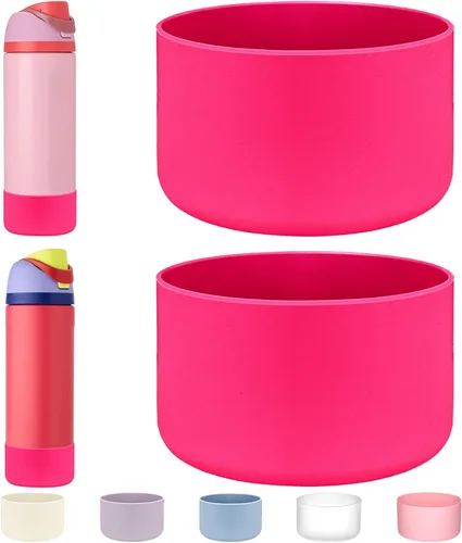Vista 8 de WK IEASON 2 fundas de silicona para botella de agua Owala, base protectora para botella de agua Owala FreeSip Twist y Flip Flask accesorios