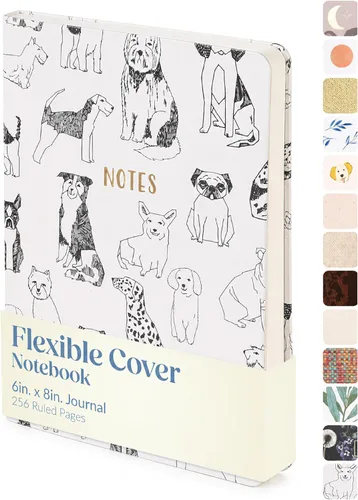 Vista 26 de WORLD TRAVELER Eccolo Medium Lined Journal Notebook, A5 Writing Journal, 256 Ruled Ivory Pages, Ribbon Bookmark