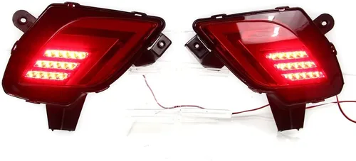Vista 5 de Dreamseek Reflector LED trasero luz trasera para Mazda CX-5 CX5 2013 2014 2015 2016 lámpara de parachoques de freno w/luz roja intermitente señal