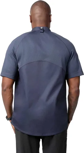 Vista 2 de Chef Works Abrigo de chef Arcadia para hombre